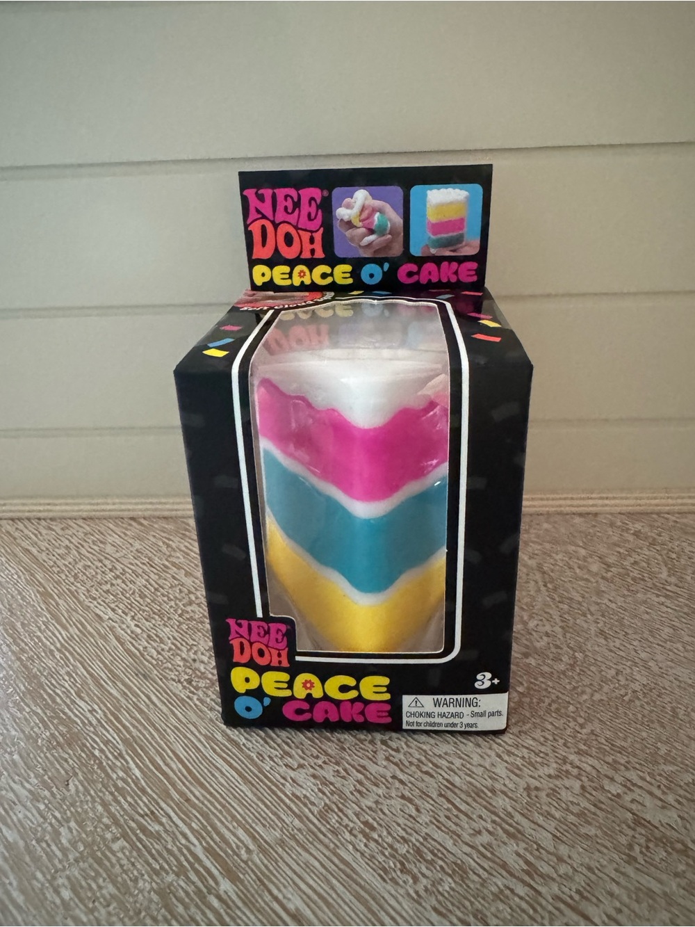 NeeDoh Peace O' Cake - pink,blue,yellow